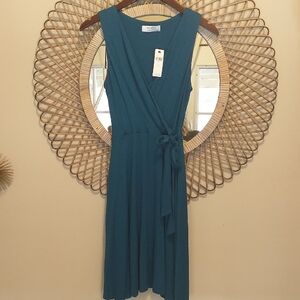 NWT! Anthropologie Bailey/44 Sleeveless Wrap Dress Size XS Teal